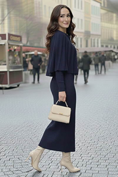 benguen Bolero Knitwear Dress R4478 Navy Blue
