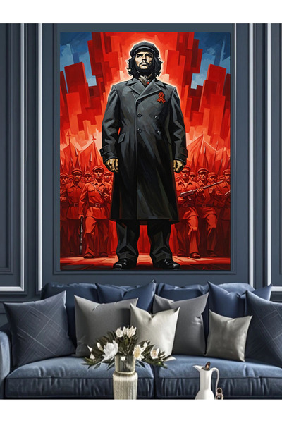 KanvasSepeti Ερνέστο Τσε Γκεβάρα Υψηλής ποιότητας ελαιογραφία Με υφή Καμβάς ζ...