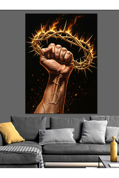 KanvasSepeti Sickle of Light - Pictură în ulei de înaltă calitate texturat Ca...