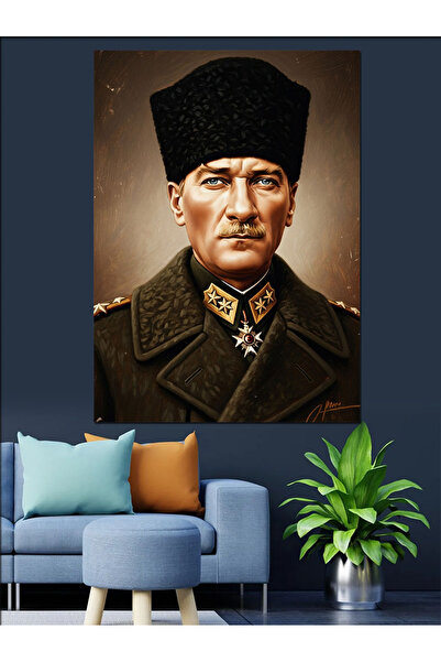 KanvasSepeti Στρατιωτικό έργο τέχνης με καπάκι Υψηλής ποιότητας ελαιογραφία Μ...
