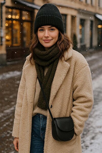 REMSA Women's Wool Beret Rkş-1141 Black