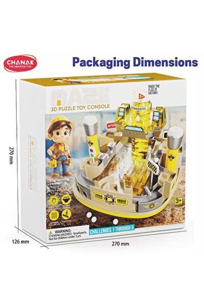 Chanak Engineering Maze Tower Game for Kids | STEM Puzzle Toy with Moving Balls & Levers