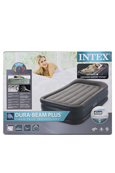 Intex Dura Beam Standard Airbed 39 x 75 x 16.5inch- Grey