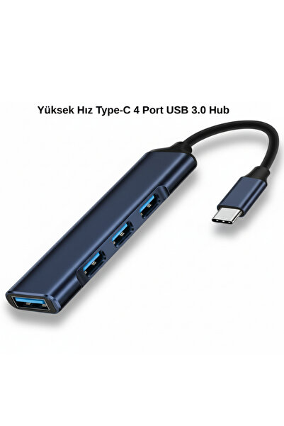 VOREX Type C To 4 Port USB 3.0 Hub OTG Çoğaltıcı Çoklayıcı Adaptör – Yeni Mod...
