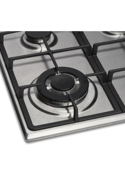 Heinner HBH-V4IWFSCIX Built-in Gas Hob, 4 Burners, Wok Burner, 58 cm, Stainless Steel