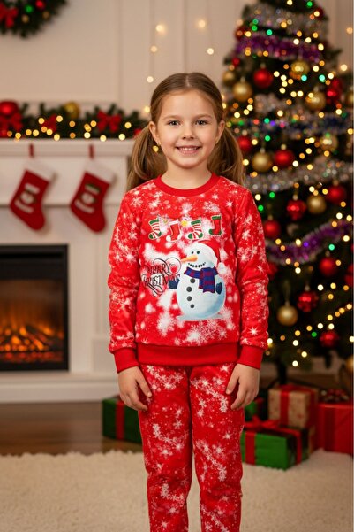 CRASSİ Unisex Χριστουγεννιάτικο Σετ με τύπωμα επένδυση fleece Χειμερινό