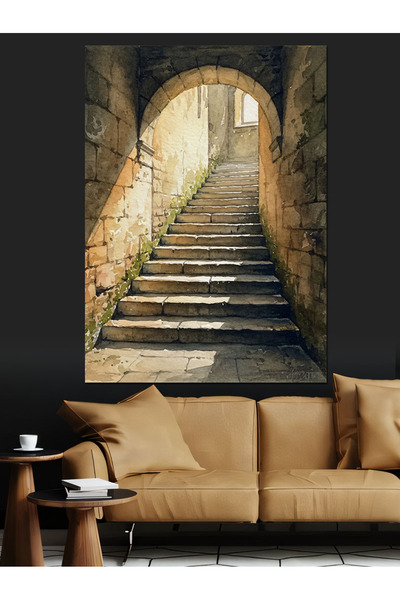 KanvasSepeti În tunelul picturii în ulei de înaltă calitate d texturat Canvas...