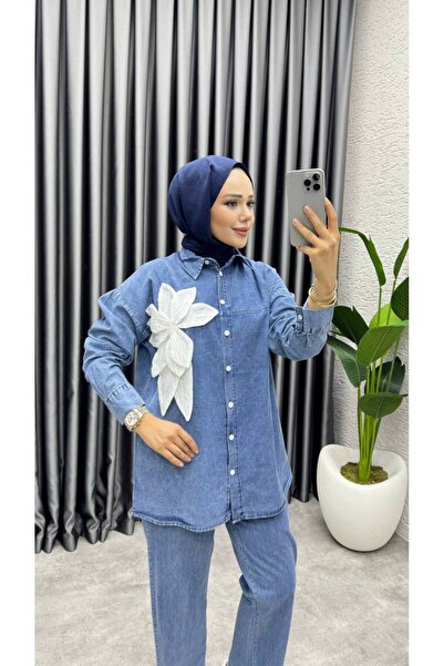 M O L İ T A MLT101 Çiçek Detaylı Kot Takım