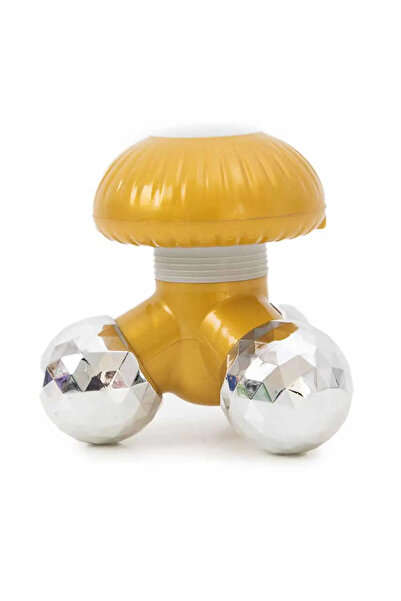 Mushroom Hand Held Massager Battery Operated Rechargeable Yellow Color