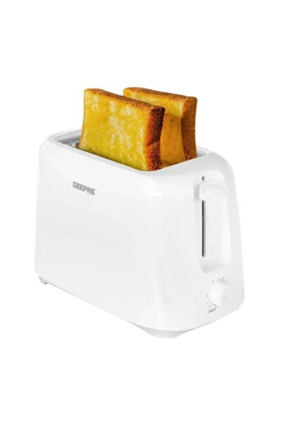 Geepas GBT36515 2 Slice Bread Toaster With 6 Setting Browning Control And Removable Crumb Tray- Whit