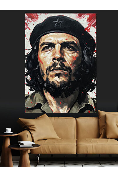KanvasSepeti Πορτρέτο του Τσε Γκεβάρα Υψηλής ποιότητας ελαιογραφία Με υφή Καμ...