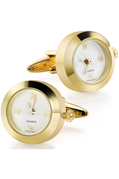 Omark Cotton Gold Suisse Watch Kol Düğmesi