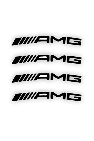MAF Set de 6 autocolante pentru etriere Mercedes AMG, negre