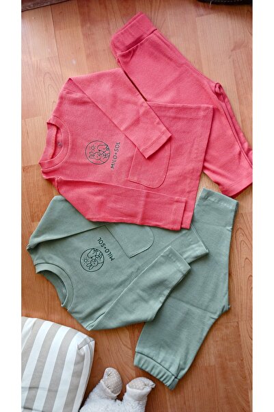 Milo Sol Milo+Sol Önü Cepli Kaşkorse Unisex 2'li Takım – Bebek Takım (6–18 Ay)