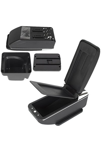 Autowag Car Armrest for Ford Focus MK2 (2004-2011) - Black Faux Leather, Mounting Kit Included
