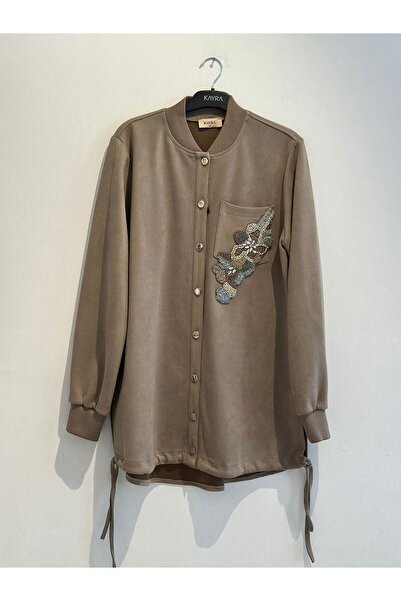 Kayra Embroidered Suede Tunic