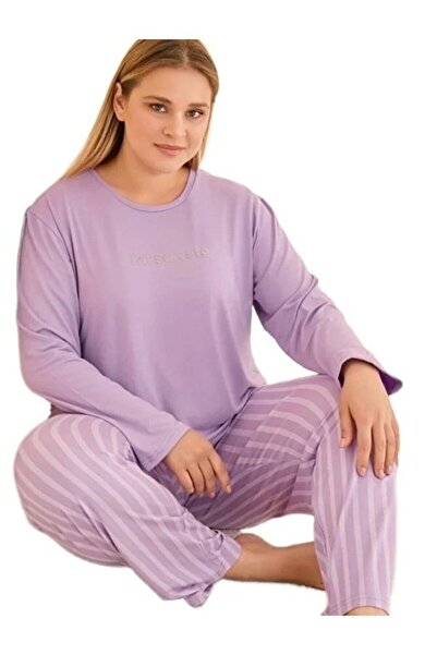 bipamuk Linay Collection Women's Plus Size Pajama Set Soft Textured Comfortable