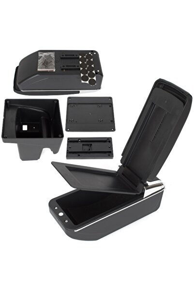 Autowag armrest for Ford Focus MK3 (2010-2014), faux leather, black, mounting kit included