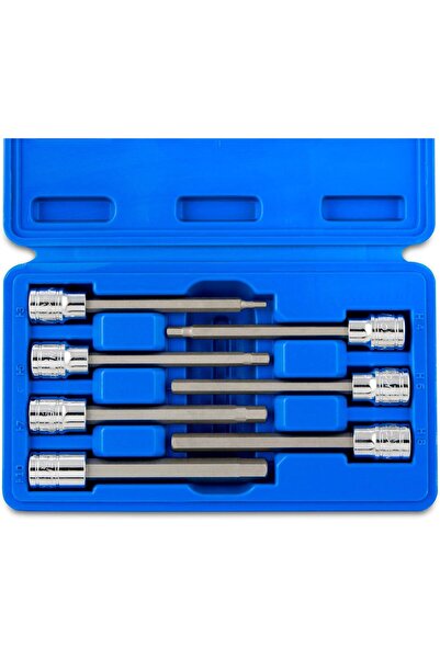 NEİKO مجموعة مقابس بت سداسية ألين طويلة جدًا مقاس 3/8 بوصة، مقاس متري 3-10 مم...