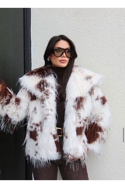 VENUS BOUTİQUE Suni kürk desenli