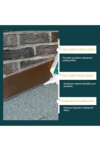 TERRIFI Concrete Crack Filler - 500ml, Quick-Drying Waterproof Concrete Repair Patch