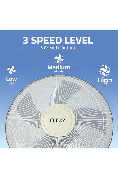 flexy 16 Inch 60W High Airflow Wall-Mounted Electric Fan