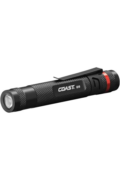 Coast قلم ضوء LED G19 54 لومن، شعاع فحص، أسود