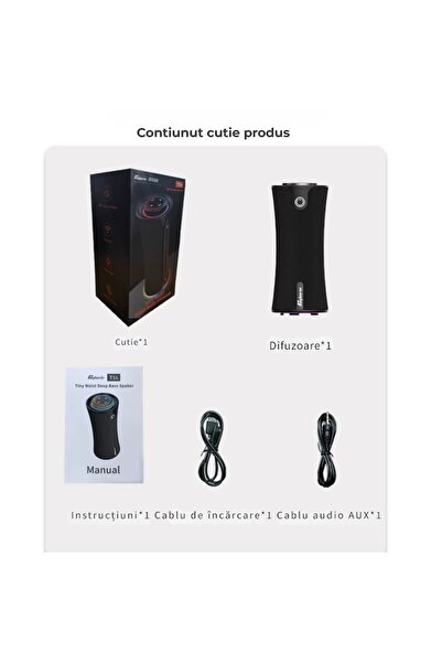 ATOM DEALS Portable Speaker 80W Bluetooth 5.3 RGB IPX5 - 2.1, 8000mAh