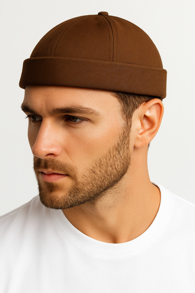 ZERAMİNE Kahverengi Unisex Docker Beanie Bere Şapka – Kahverengi Sokak Modası