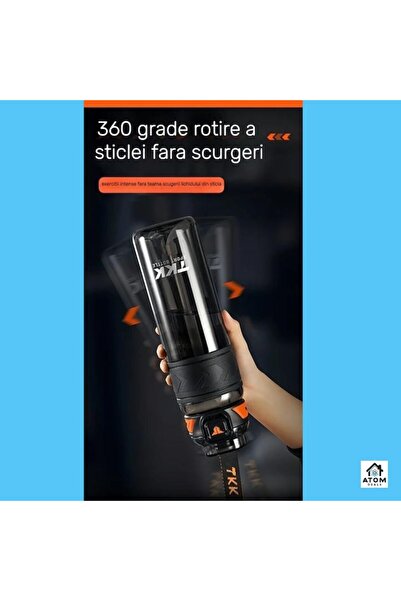 ATOM DEALS 850 ml Tritan Sports Water Bottle, Black, Automatic Opening