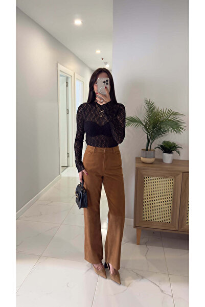 BİRCANÇİL Παντελόνι Tetra Camel Suede