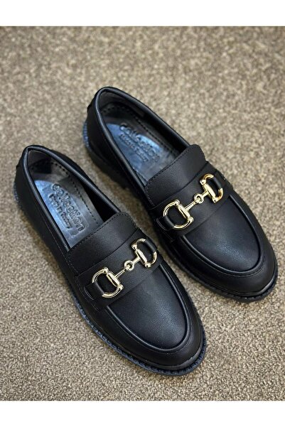 Zuum Solet moccasin women's shoes - black leather