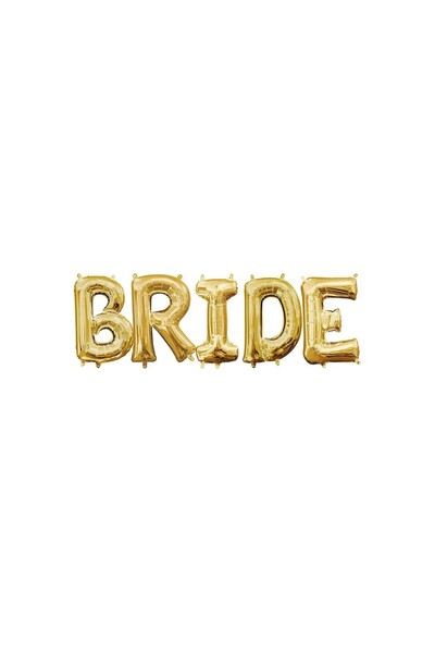 baloanepetrecere.ro BRIDE set of gold letter foil balloons 100 cm