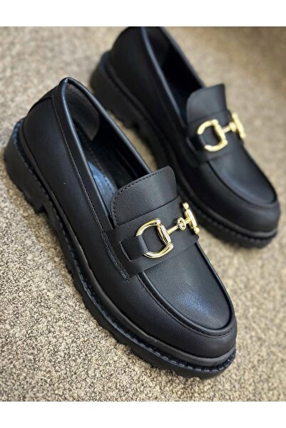 Zuum Solet moccasin women's shoes - black leather