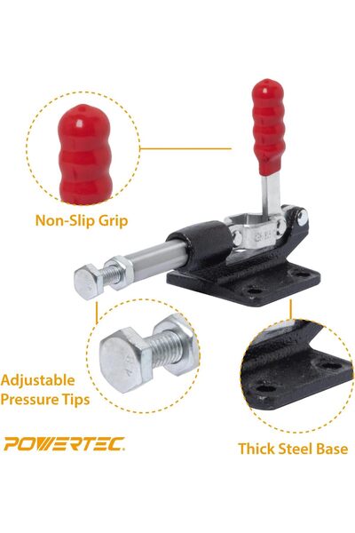 POWERTEC Toggle Clamp 305CM, 1PK, 500 lb Holding Capacity (20318)
