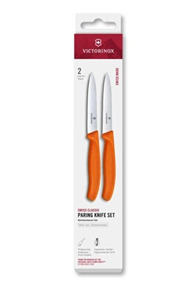 Victorinox 6.7699.2C1 Swiss Classic 2li Soyma Bıçağı Set, Turuncu