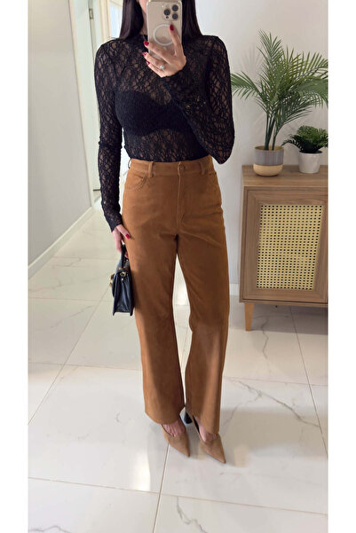 BİRCANÇİL Παντελόνι Tetra Camel Suede