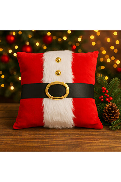 GİFTPİLLOWSS Christmas Themed Santa Claus Throw Pillow