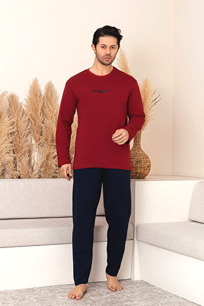 BAMBUTKİDS Nisanca cotton long sleeve men's pajama set