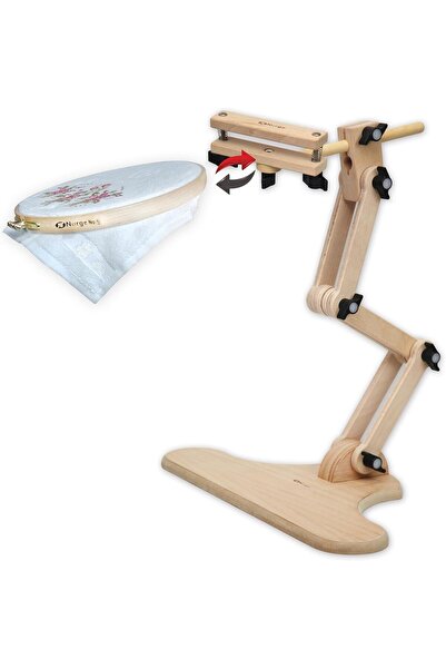 ŞENELYÜN NURGE Çok Yönlü Döner Başlıklı Nakış Standı 190-14 - KASNAK TUTUCU