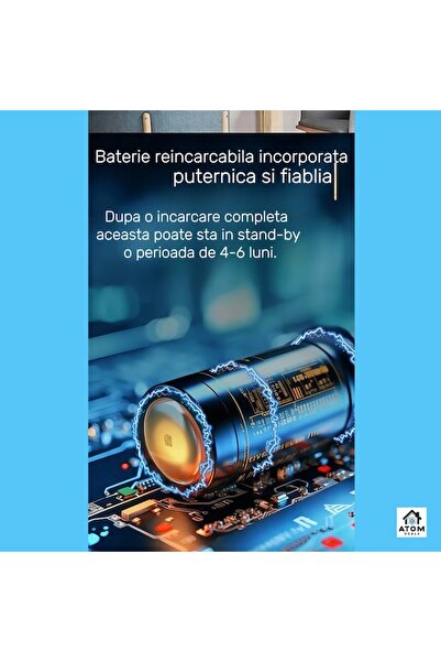 ATOM DEALS Video Doorbell, 4.3" IPS, 720P, 2-Way Audio, IR Night Vision, Bluetooth