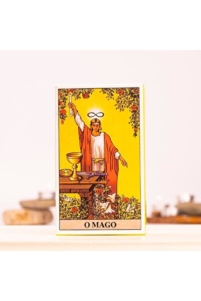 Bıyıklı Tobacco مجموعة بطاقات التاروت - رايدر - وايت أو ماجو