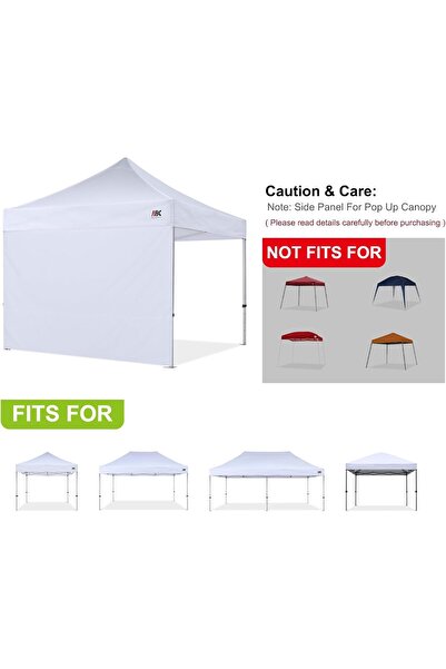 ABCCANOPY Instant Canopy SunWall 10x10 FT, 1 Pack Sidewall Only, Gray