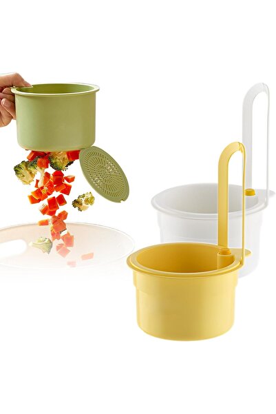 AZONEE مجموعة من 3 مصافي حوض المطبخ - مصيدة طعام ذاتية التنظيف (3 ألوان)