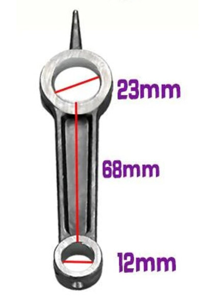 Maxrom Biela cap compresor de aer aluminiu - 12x23x68mm CH033