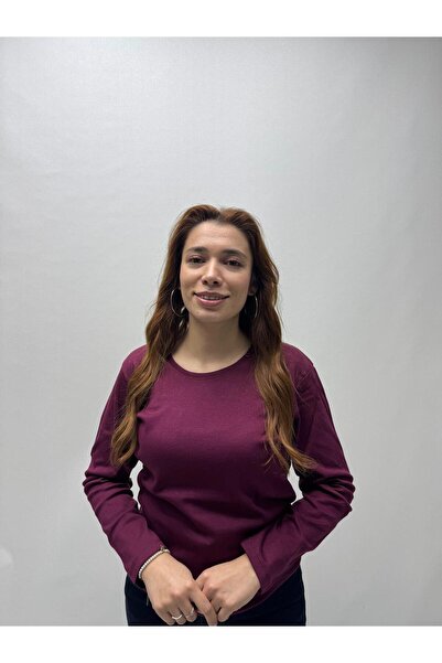 QYA Clothing ΒΑΣΙΚΟ ΜΑΚΡΥΜΑΝΙΚΟ ΜΑΚΡΥΜΑΝΙΚΟ ΜΠΛΟΥΖΑ 100% ΒΑΜΒΑΚΙ