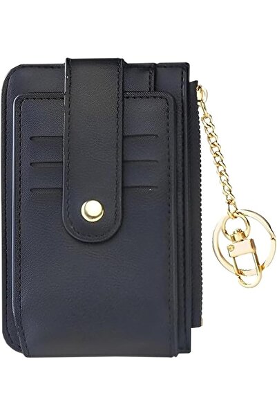 Arabest Portable Purse, Button Design, Minimalist Wallet, Small Purse with Card Holder and Coin Compartment