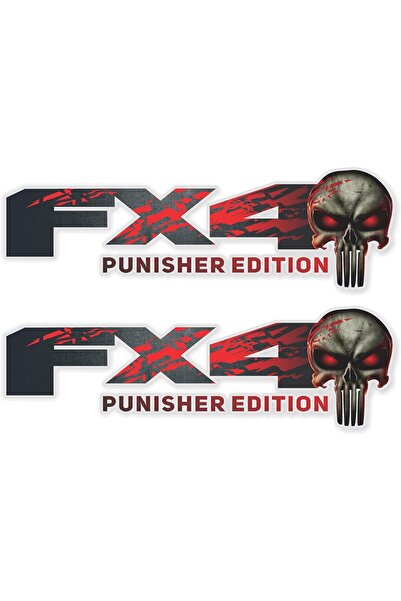 Emoda home Trove ملصقات FX4 Skull Edition لسيارة Ford F150 (13.5 × 43.2 سم) م...