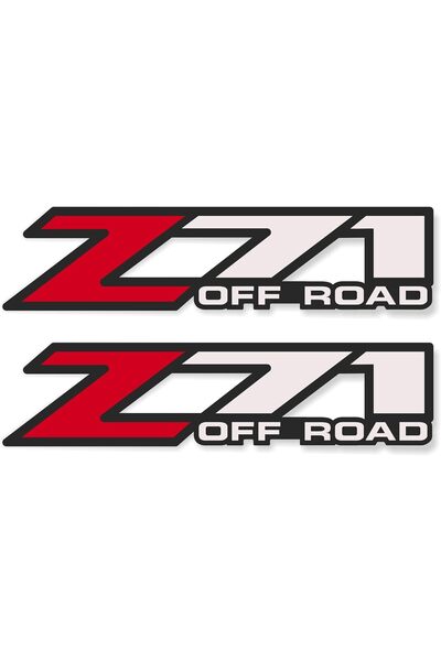 Emoda home Trove ملصقات Z71 للطرق الوعرة لشيفروليه سيلفرادو (29.7 × 7 سم) ومل...