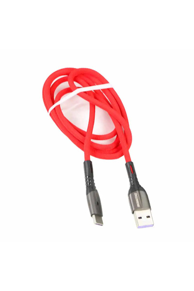 Kovar Momotas Quick Charging USB Cable- Type C / 1000mm Length / 5A Output- Red